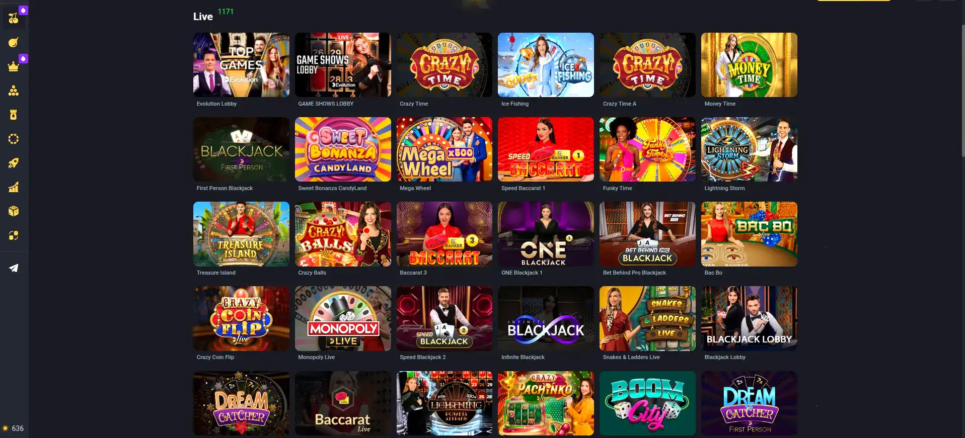 интерфейс казино с игровыми автоматами на столе